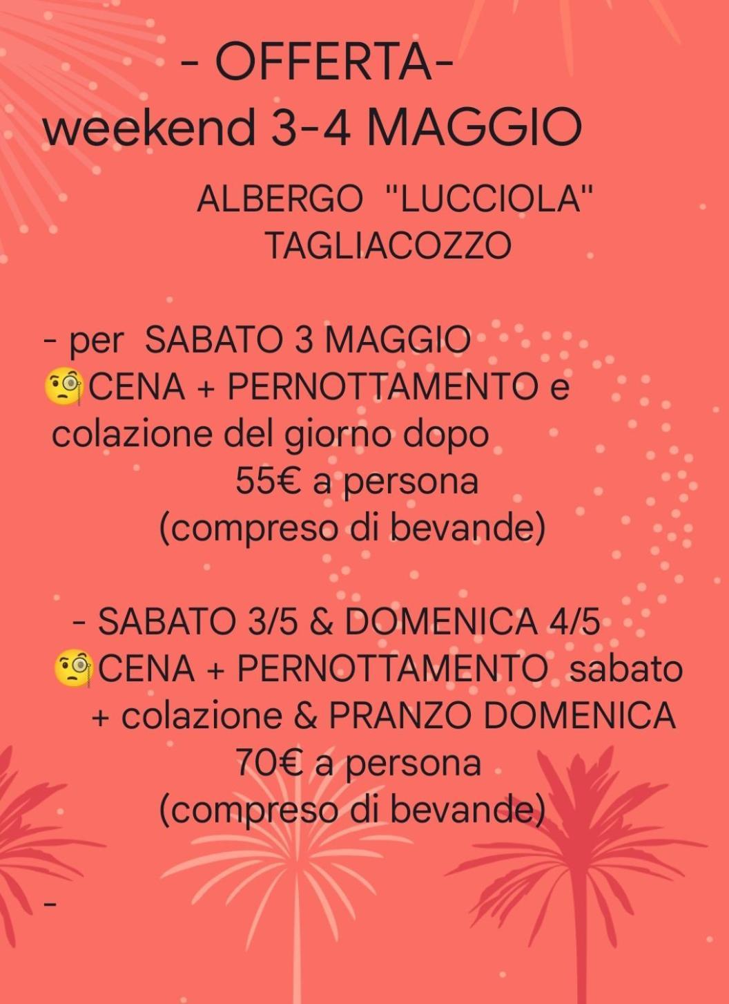 La Lucciola Albergo Ristorante Tagliacozzo Extérieur photo